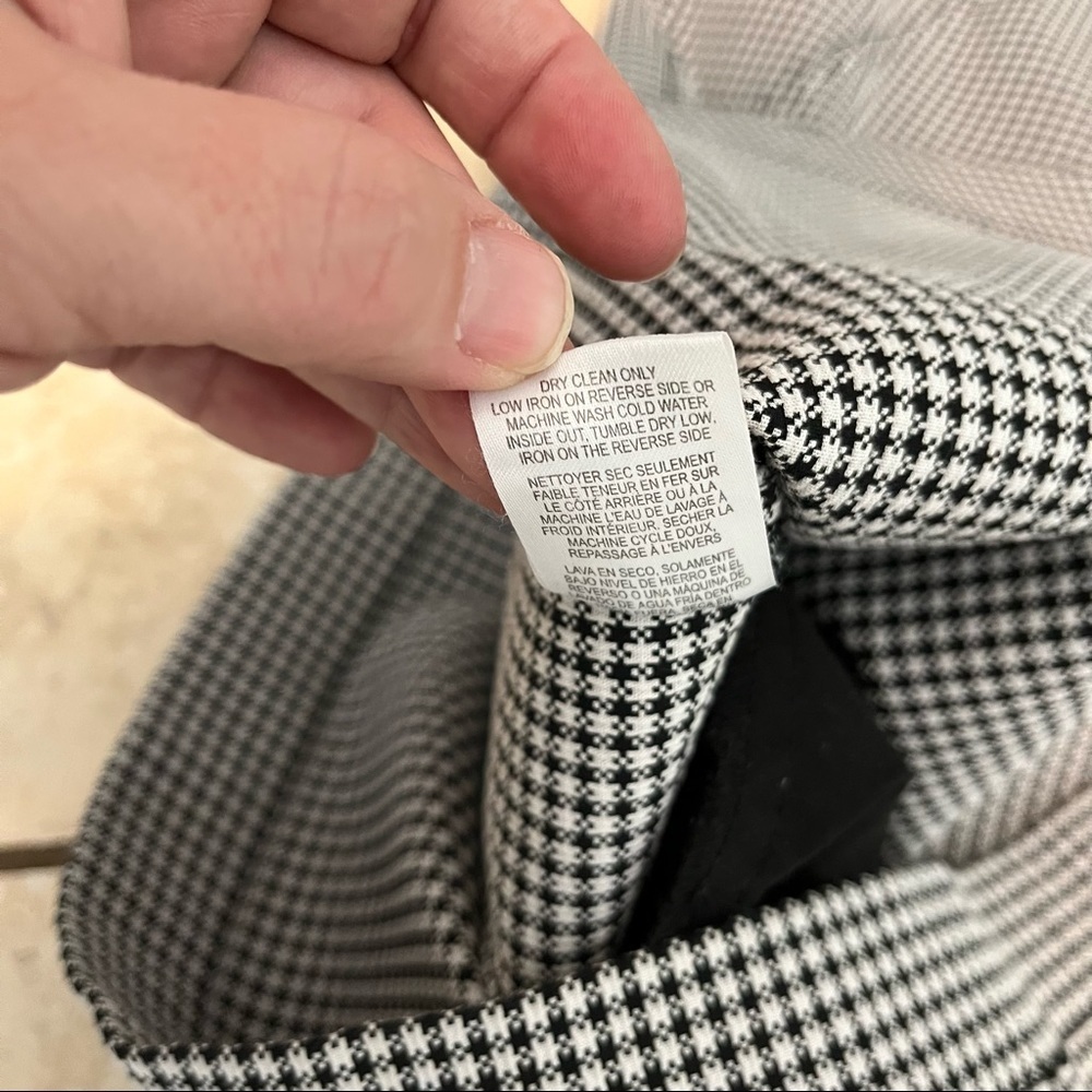 W By Worth Houndstooth 1/2 Button Drop Waist Shif… - image 7